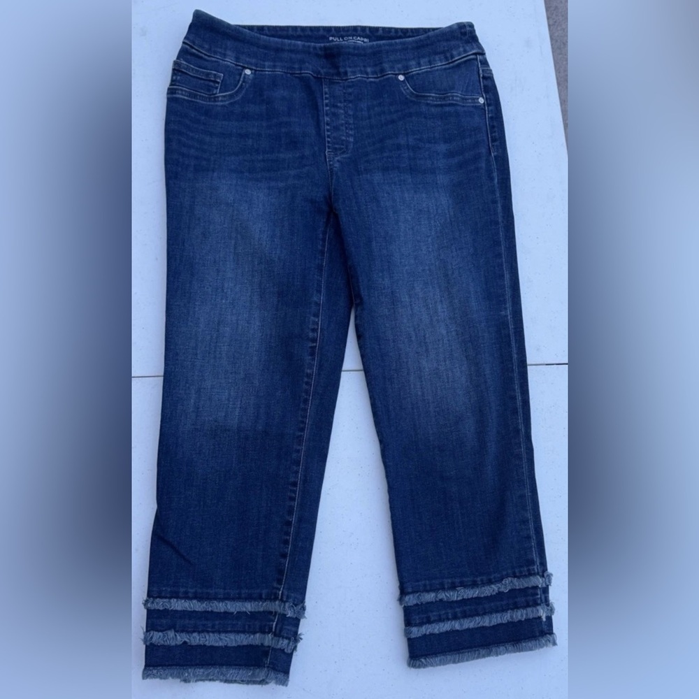 Chico’s Denim Fringe Capris - US Size 4
